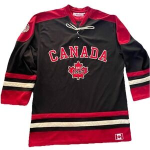 Teepee Sports Canada Hockey Jersey Official Sewn Stitched Men's Medium